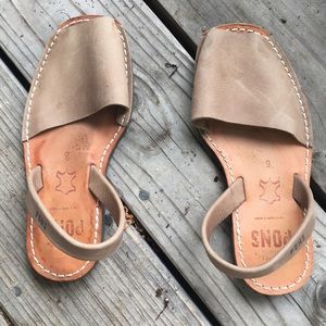 Taupe Pons Avarcas Sandal Size 6/EUR 36